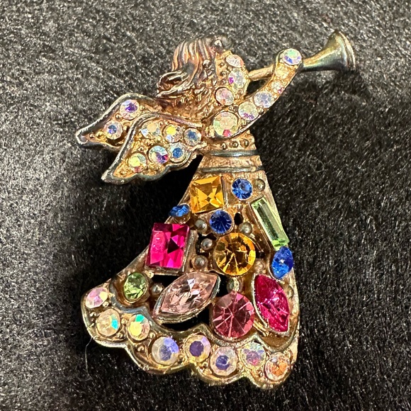 Christopher Radko Jewelry - Christopher Radko signed angel brooch